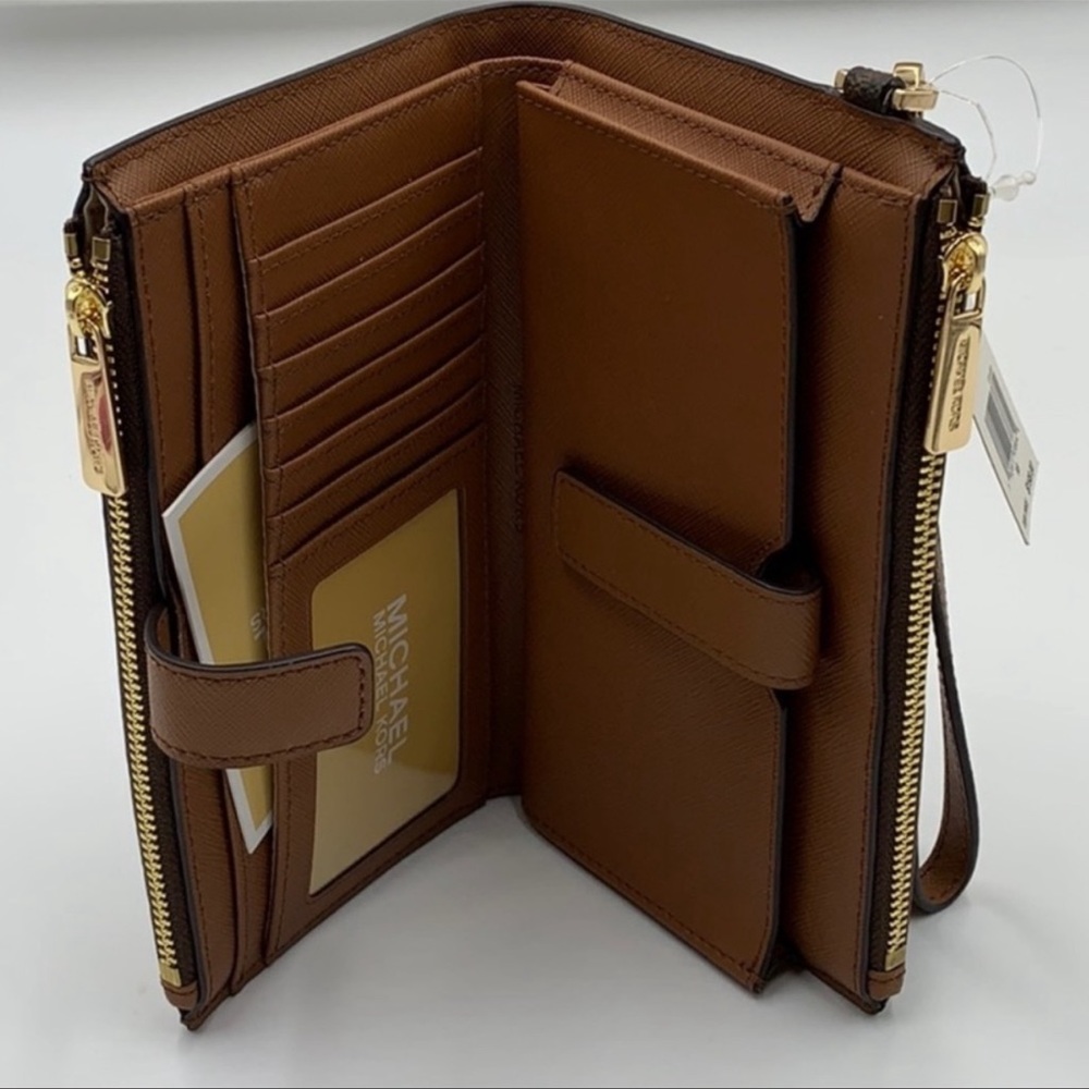 MICHAEL KORS LG X CHAIN SHOULDER TOTE & WALLET-WRISTLET-PHONE CASE 2 pieces set - Picture 15 of 16